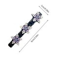 thumbnail image 3 of Pompotops Sparkling Crystal Stone Hair Clips for Women Girls Star Flower Rhinestone Chopped Hairpin Clip Hair Accessories, 3 of 5