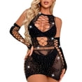 thumbnail image 1 of Sale 2025 Clearance Fishnet Clearance Clearance Clearance Dress Womens Clearance Underwear Dress Pure Color Bikini Clearance Underwear Gloves Included, 1 of 9