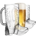thumbnail image 4 of Tazas para botas de vaquero (paquete de 6) tazas de bebida de vaquero y vaquera de 17 oz, taza de plástico reutilizable sin BPA con asa para temática occidental, 4 of 5