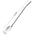 thumbnail image 6 of Grandest Birch 8PCS Straw Spoon with Long Handle Reusable Sturdy Multi-functional Stainless Steel Kitchen Tools Fruit Spoons for Dining Room, 6 of 12