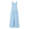 thumbnail image 6 of gakvbuo Jumpsuits For Women Summmer Dressy Wedding Womens Fashion Summer Solid Casual Camis Pocket Sleeveless Suspender Jumpsuit, 6 of 6