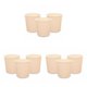 thumbnail image 5 of Bearachild 3 piezas papelera de basura estilo moderno cubo de basura baño pequeño cubo cesta para salón escritorio de oficina beige / l Type1 NO1, 5 of 6