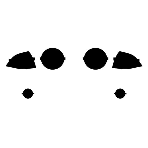 Rvinyl Headlight Protection Film Covers Compatible with Jeep Compass 2007-2010 - Matte Smoke