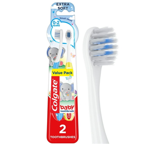 Colgate Kids Extra Soft Baby Toothbrush Pack, 2 Count