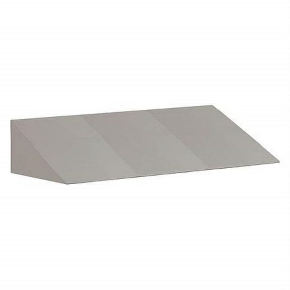 Sloping Hood - for up to (3) 15 Inch Wide and 18 Inch Deep Metal Lockers - Gray