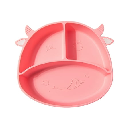 

Ekeka Free Shipping Cute Strong Suction Baby Portable Fruit Toddler Plate Food Feeding Bowl Silicone