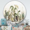 thumbnail image 2 of Designart « Orchidées de Serre » Art Mural Rond en Métal Style Ferme - Disque de 36, 2 of 5