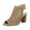 Khaki, variant on Heels for Women Open Toe Boots Cutout Ankle Strap High Heel Chunky Block Sandals