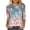 A, variant on GERsome Women's 3/4 Sleeve Shirts for Christmas Crew Neck Xmas Snowman Graphic Casual Tee Tops Size XL