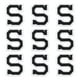 thumbnail image 1 of Uxcell Letras S Parches Negros de Planchar Letras S Parches Bordados para Ropa, Paquete de 9, 1 of 7
