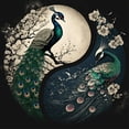 thumbnail image 1 of (A6521) Pintura Pavo Real Tai Chi Con Diamantes Serie Dibujos Animados Resina 30*30CM, 1 of 9