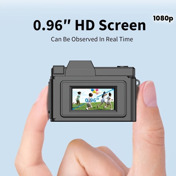 Compact 1080P Digital Camera with 0.96-inch Screen, Mini Pocket Thumb Camera, HD Portable, New Vintage Mini Portable HD Digital Camera
