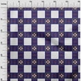 thumbnail image 2 of oneOone Cotton Poplin Fabric Check Ikat Decor Fabric Printed BTY 56 Inch Wide, 2 of 4