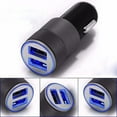 Adapter USB Car Twin In 12V Universal Charger Port Socket plug Mini Car charger USB Three Prong