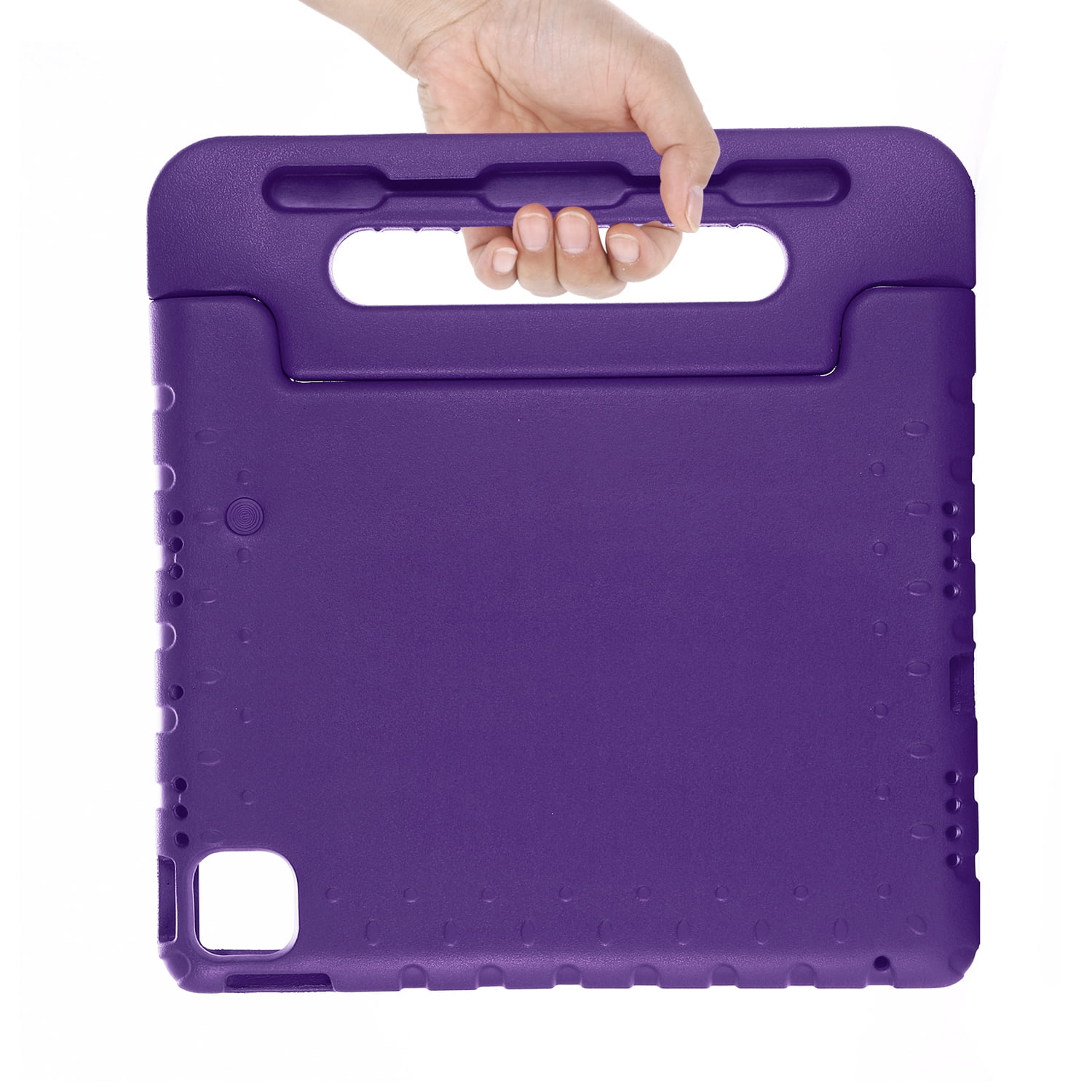 Allytechgroup Kids Case for Apple iPad Air 11 Inch M4 M3 M2 2026/2025/2024/ iPad Pro 11" 2024, Silicone EVA Lightweight Handle Design Stand Pencil Holder Case for Kids Girls Boys, Purple