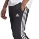 thumbnail image 4 of Pantalones deportivos adidas Essentials de forro polar con 3 rayas para hombre, color negro y blanco, 4 of 5