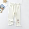 thumbnail image 2 of Odeerbi 1-6 Años Niños Niñas Mallas Elásticas Algodón Pantalones Capris Verano Casual Transpirable Pantalón Con Lazo, 2 of 5