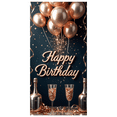 thumbnail image 6 of Balloons Banner Glitter Champagne Celebration Backdrop for Birthday Party Indoor Decor Photo Prop, 6 of 7