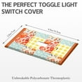 thumbnail image 3 of Decorator Switch or Receptacle Pioneer Floral Outlet Wall Plate,Size 1-Gang 2.8" x 4.5”, Polycarbonate Thermoplastic Electrical Switchplate Home Decor for Kitchen Living Room Bedroom Decorate, 3 of 6