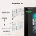 thumbnail image 3 of (5 Pairs,With Screws) Picture Frame Hook, Furniture Connector Flush Mount Bracket, Wall Mounted Solid Metal Photo Hanger for Fixing Picture, Image or Mirror, 3 of 4
