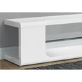 thumbnail image 3 of MONARCH - TV STAND - HIGH GLOSSY WHITE WITH TEMPERED GLASS - FOR TV'S UP TO 60"L, 3 of 4