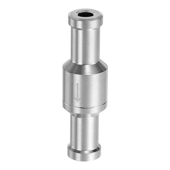 10mm (3/8") Fuel Check Valve, Non-Return One Way Hose Check Valve, Silver
