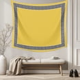 thumbnail image 5 of Yellow Tapestry for Bedroom Wall Hanging Tapestry, Black White Modern Geometric Abstract Art Ceiling Backdrop Tapestries Poster Blanket Wall Decor for Teens Room Living Room Dorm 39" x 59", 5 of 8