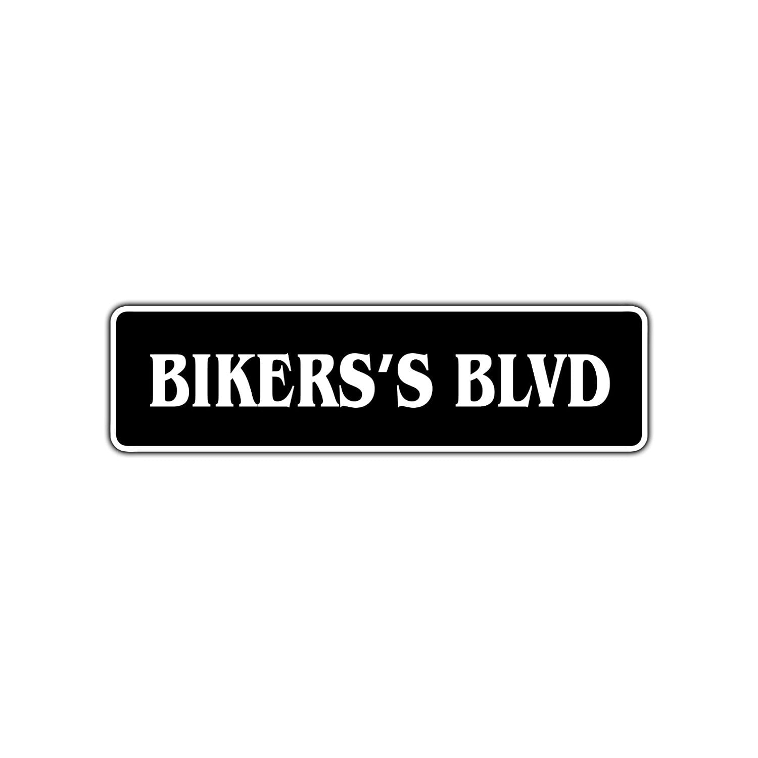 BIKER ALUMINUM STREET SIGN MOTORCYCLE BIKE