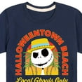 thumbnail image 3 of Nightmare Before Christmas - Halloweentown Beach - Local Ghouls Only - Sun Sand & Scares - Toddler And Youth Short Sleeve Graphic T-Shirt, 3 of 5