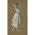 thumbnail image 3 of Arthur Bowen Davies 15x24 Black Modern Framed Museum Art Print Titled - Woman Standing with Hands Behind Her&nbsp;Head (1980), 3 of 5