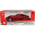 thumbnail image 2 of Ferrari Roma Red Metallic "Race + Play" Series 1/24 Diecast Model Car by Bburago, 2 of 3