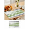 thumbnail image 4 of Placemats Set of 4, Sage Green Gray Woven Placemat, Linen Place Mats for Kitchen/Dining Tables, Neutral Abstract White Ombre Texture Washable Table Mats for Party, 4 of 8
