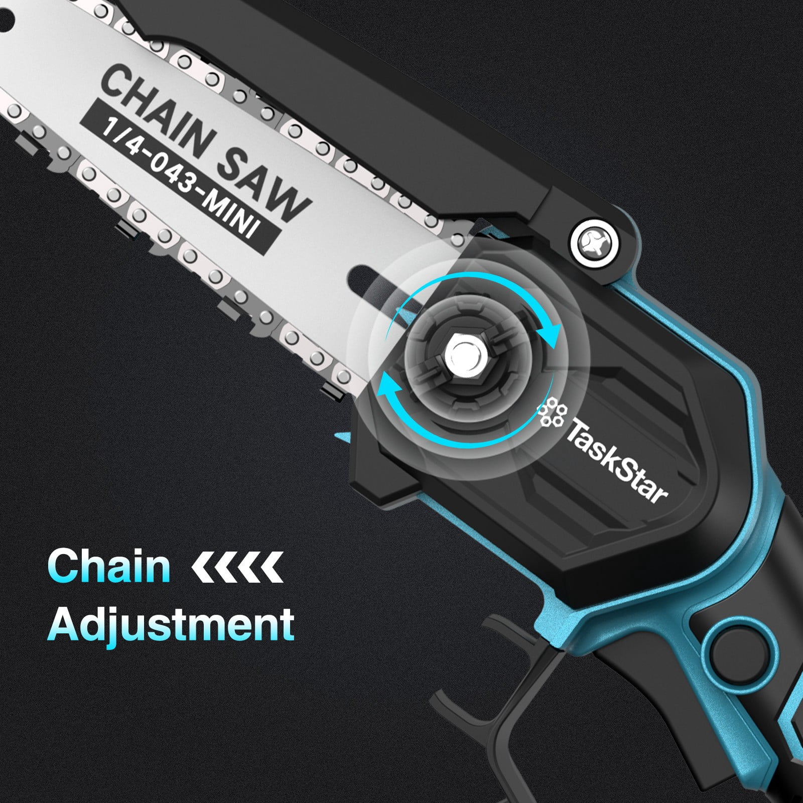 Taskstar 4-in-1 Pole Saw & Pruning Shears Combo Kit, Electric 6 Inch Mini Chainsaw ,15 Feet Max Reach , Limb Branch Cutter Pruner