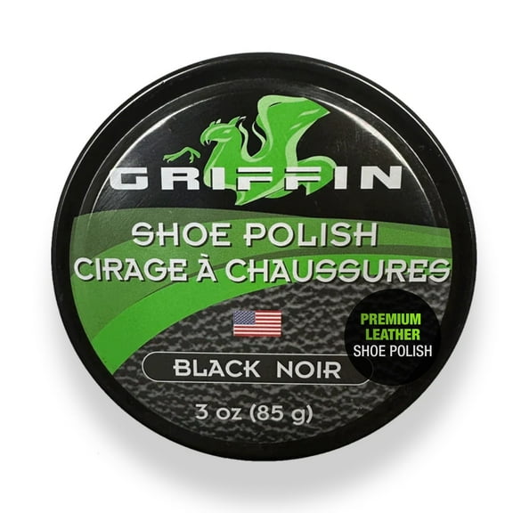 Griffin Premium Wax Shoe Polish (3.0 oz) – Black
