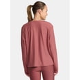 thumbnail image 3 of Athletic Works Women's and Women's ButterCore Tee with Long Sleeves, Sizes XS-4X, 3 of 6