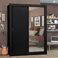thumbnail image 2 of Ropero Closet Madesa Denver 2 Puertas Corredizas con Espejo Negro, 2 of 5