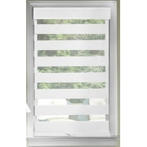 Achim Cordless Celestial Sheer Double Layered Window Shade (White, 48" x 72")