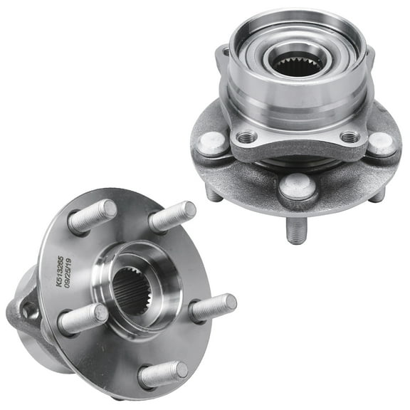 Detroit Axle - 2 Front Wheel Bearing Hubs for 2004-2009 Toyota Prius, Replacement 2005 2006 2007 2008 Prius Wheel Bearing & Hubs Assembly Set, Pair Hubs