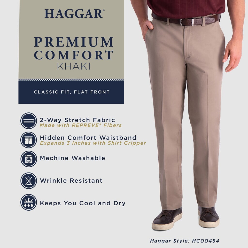 haggar premium comfort khaki