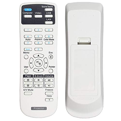 Control Remoto Universal para Proyector EWO para Epson Home Cinema, Powerlite, EB-, EX, VS, H, BrightLink, EMP- Proyectores