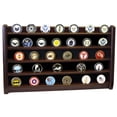 thumbnail image 4 of DECOMIL - 5 Rows Shelf Challenge Coin Holder Display Casino Chips Holder Solid Wood - Cherry Finish, 4 of 4