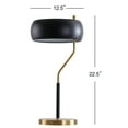 thumbnail image 4 of JONATHAN Y Oskar 22.5" Moody Metal LED Desk Lamp, Black/Brass Gold, JYL6008A, 4 of 8