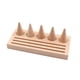 thumbnail image 5 of Soporte de exhibición de joyería Decorativo Durable Regalo portátil Anillos de cono de madera Bandeja de almacenamiento para brazalete Titular Cómoda 5 Cono 3 Ranura Salvador Bandeja expositora de anillos, 5 of 10