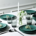 thumbnail image 4 of Stone Lain Rio 32-Piece Dinnerware Set Stoneware, Includes Glassware, Service for 8, Green, 4 of 6