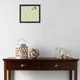 thumbnail image 3 of PinPix 14x12 Custom Cork Bulletin Board Argyle Light Yellow Poster Board Has a Fabric Style Canvas Finish, Framed in Argyle Light Yellow, by ArtToFrames (PinPix-642), 3 of 6
