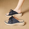 thumbnail image 3 of Eltusu Women Slide Sandals, Beach Open Toe Soft Bottom Non-Slip Ladies Shoes Blue Size 9, 3 of 10