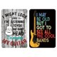 thumbnail image 1 of Póster de guitarra de hierro, placa de Metal Vintage, Kit de pintura Rectangular, 20x30cm, 2 uds., 1 of 9