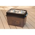 thumbnail image 2 of IRIS USA Elevated Dog Feeder with Airtight Pet Food Storage Container, Smoke, 47 lb Capacity, 2 of 6