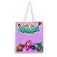 thumbnail image 1 of ¡Vamos, Plátanos! Bolso de tela con estampado de lienzo para mujer, bolsa de compras reutilizable y estética, con cremallera interior, regalo para mujer,40*45cm., 1 of 6