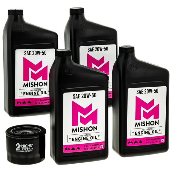 Mishon Engine Oil Change Kit for BMW 2014 K1300S Motorcycle 20W-40 MK1012790
